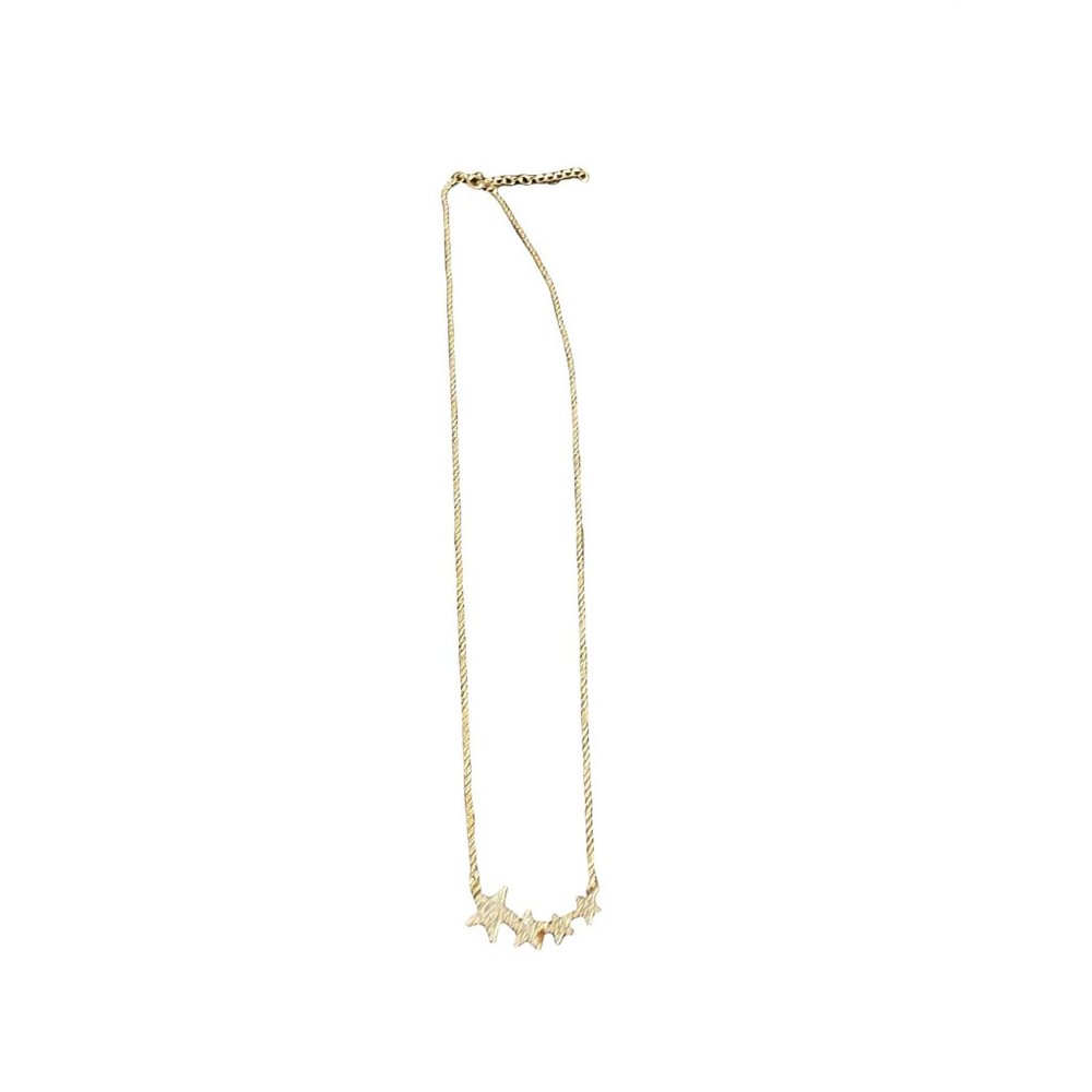 Adornia 14K Yellow Gold Vermeil 4 Star Shooting Star Necklace - Picture 6 of 6